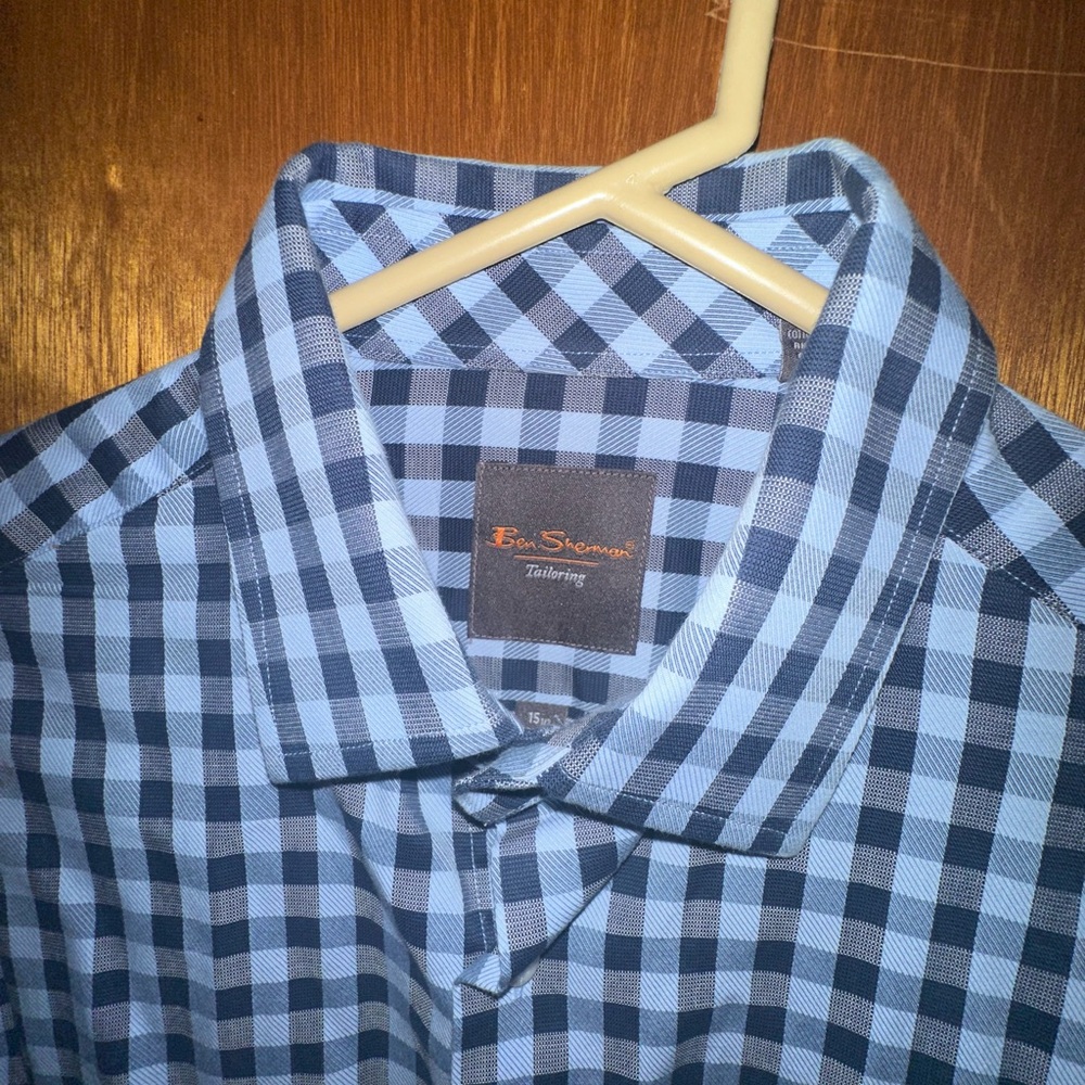 Ben Sherman Blue Casual Gingham Shirt